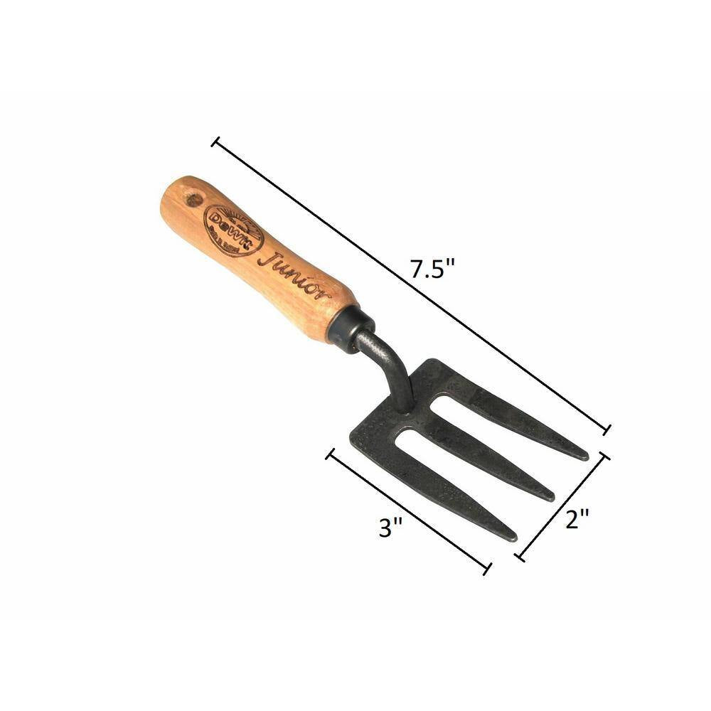 8-Inch Junior Garden Fork with 5-Inch Long Handle