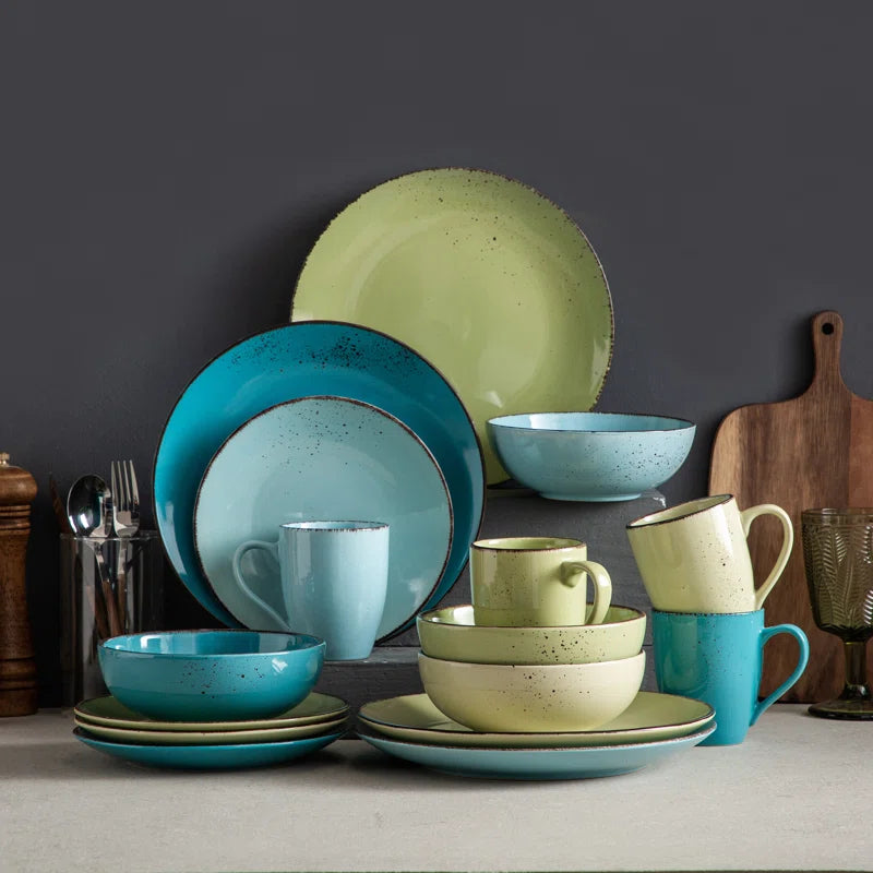 Aagman Dinnerware Set for Four Persons
