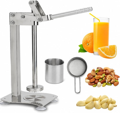 Citrus Juicer and Muddler Set with Stainless Steel Cup for Lemonade and Fruit Preparation
