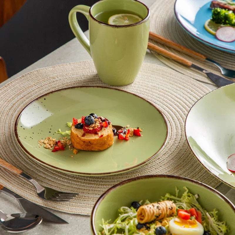Aagman Dinnerware Set for Four Persons