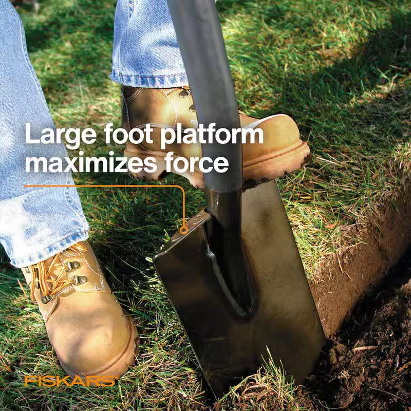 57-Inch Carbon Steel Handle Digging Shovel Set - Pack of 2