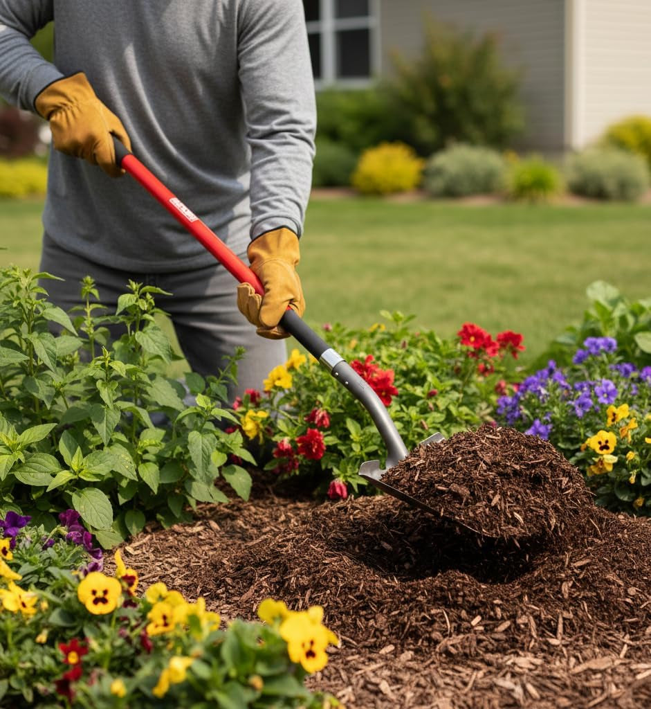 Radius Premium Heavy-Duty Steel Square Point Shovel with 58-Inch Ergonomic Handle