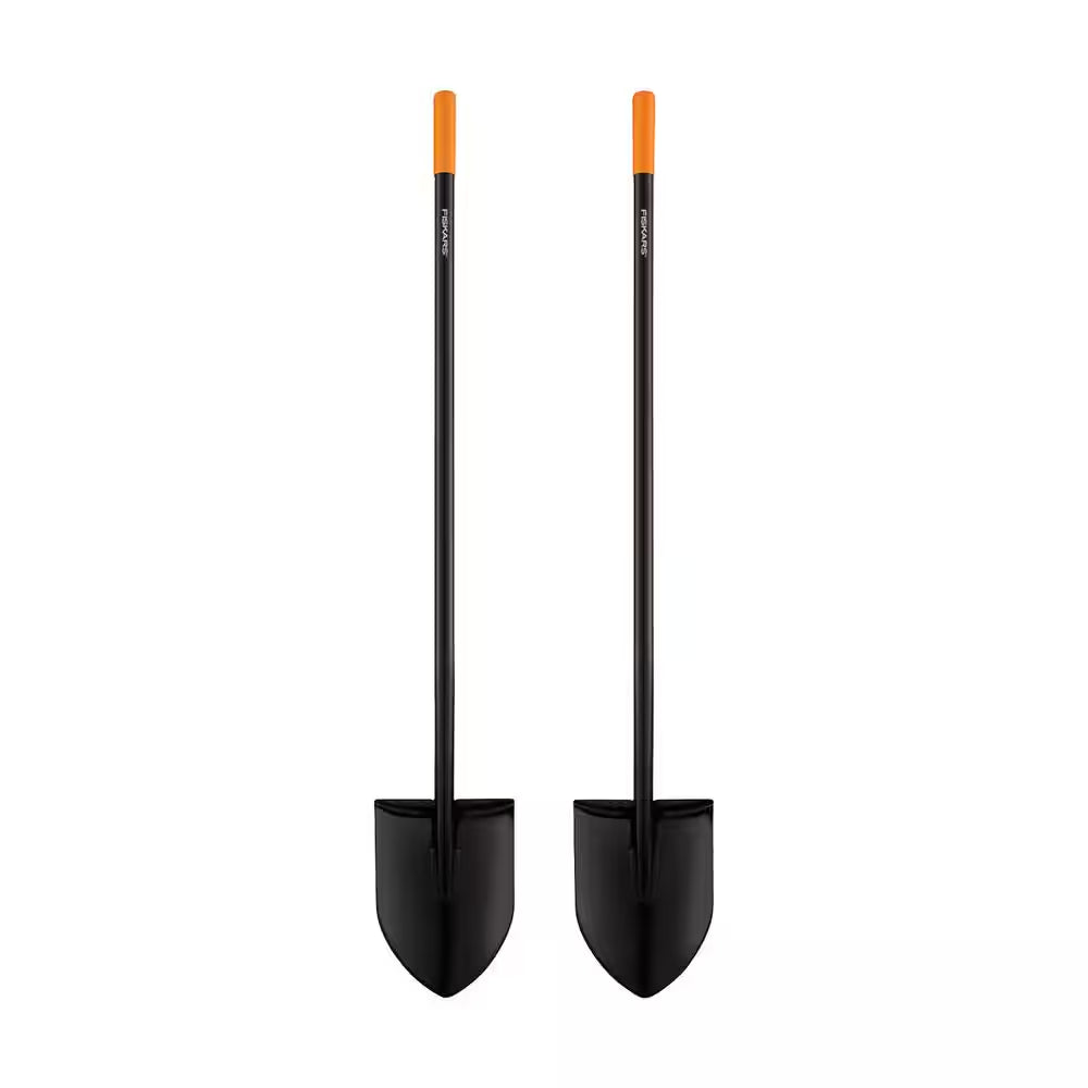 57-Inch Carbon Steel Handle Digging Shovel Set - Pack of 2