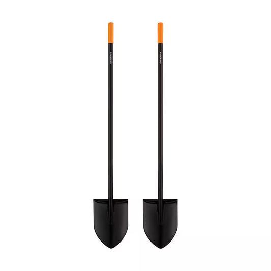 57-Inch Carbon Steel Handle Digging Shovel Set - Pack of 2