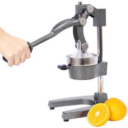 Gray Cast Iron Citrus Juicer, Manual Hand Press