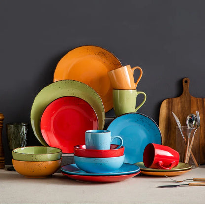Aagman Dinnerware Set for Four Persons