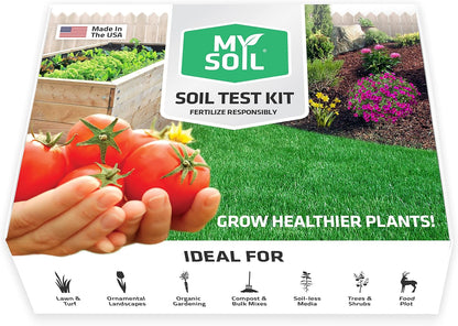 Myosoil Soil Test Kit: Comprehensive Nutrient and pH Analysis with Customized Recommendations for Optimal Lawn and Garden Health