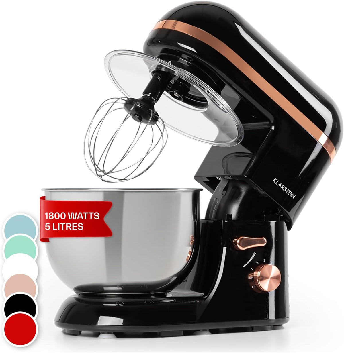 Bella Elegance 650W Electric Stand Mixer with 1.3-Gallon Stainless Steel Bowl, Multi-Function Grinder, Meat Mixer, Food Mixer, Dough Blender, and Beater with 6 Speed Settings for Easy Cleaning