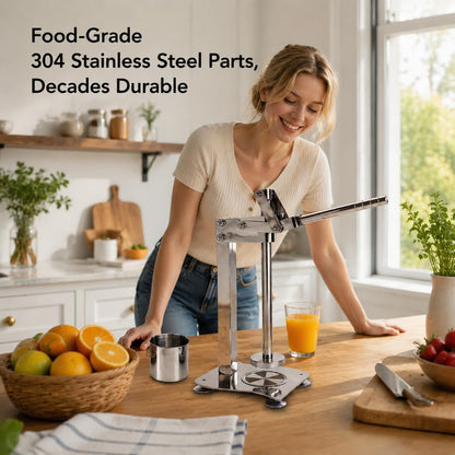 Citrus Juicer and Muddler Set with Stainless Steel Cup for Lemonade and Fruit Preparation