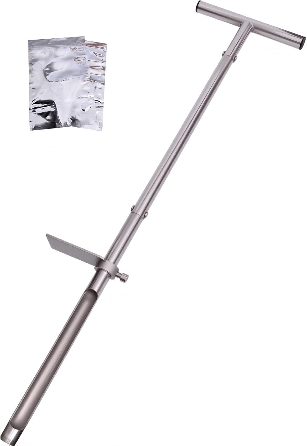 36-Inch Stainless Steel Soil Probe for Garden Sampling and Testing