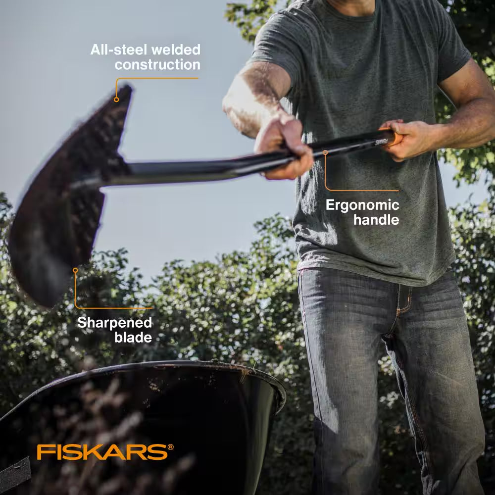 57-Inch Carbon Steel Handle Digging Shovel Set - Pack of 2