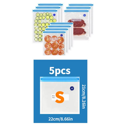 Portable Rechargeable Food Vacuum Sealer with 30 Reusable Bags - High-Quality Handheld Solution for Freshness