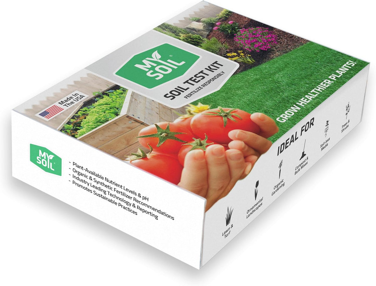 Myosoil Soil Test Kit: Comprehensive Nutrient and pH Analysis with Customized Recommendations for Optimal Lawn and Garden Health