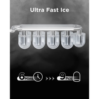26 lb Capacity Countertop Ice Maker with Self-Cleaning Function