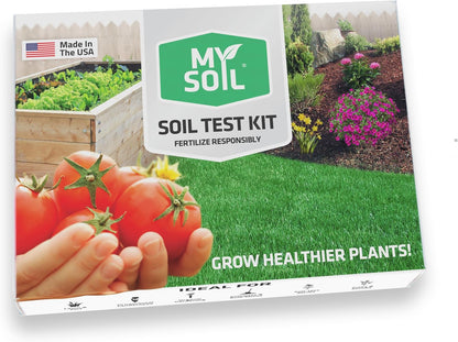 Myosoil Soil Test Kit: Comprehensive Nutrient and pH Analysis with Customized Recommendations for Optimal Lawn and Garden Health