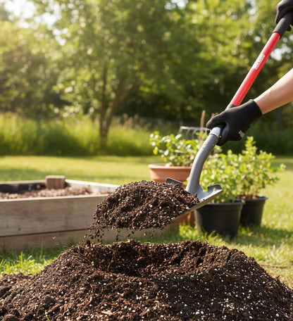 Radius Premium Heavy-Duty Steel Square Point Shovel with 58-Inch Ergonomic Handle