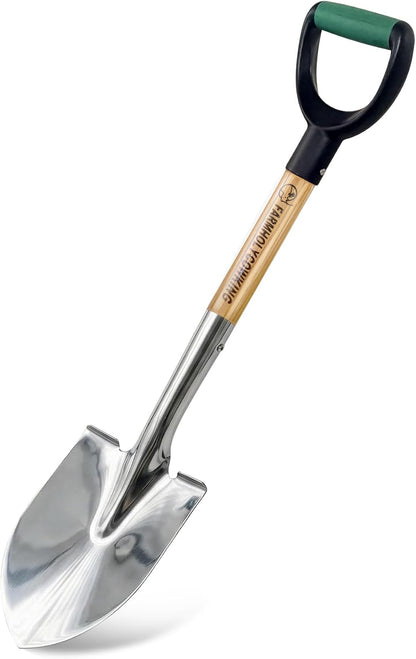 Ergonomic 29-Inch Stainless Steel Garden Shovel - Heavy Duty Tool for Digging, Planting, and Landscaping