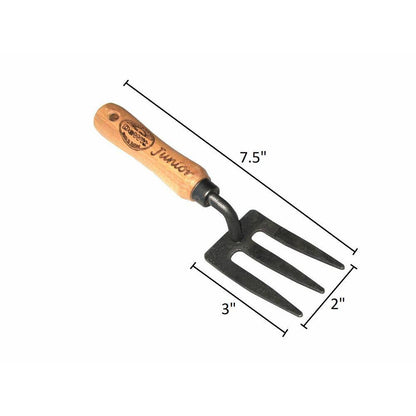 8-Inch Junior Garden Fork with 5-Inch Long Handle