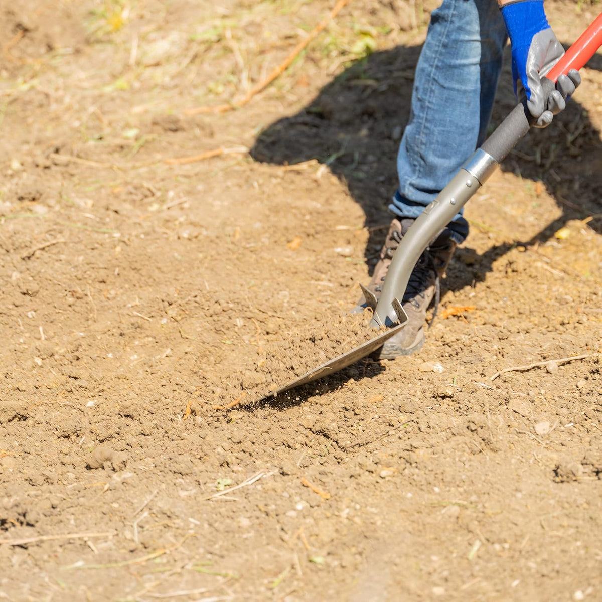 58-Inch Round Point Digging Shovel with Fiberglass Handle