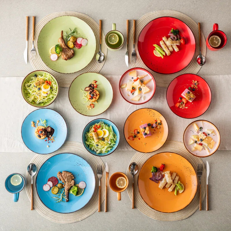 Aagman Dinnerware Set for Four Persons