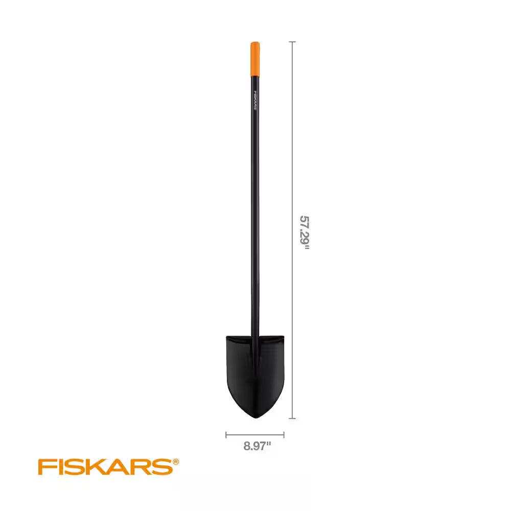 57-Inch Carbon Steel Handle Digging Shovel Set - Pack of 2