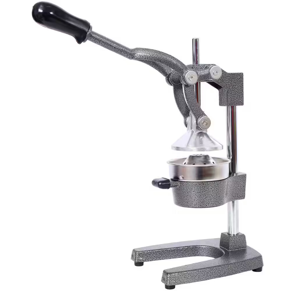 Gray Cast Iron Citrus Juicer, Manual Hand Press