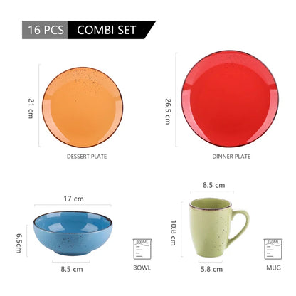 Aagman Dinnerware Set for Four Persons