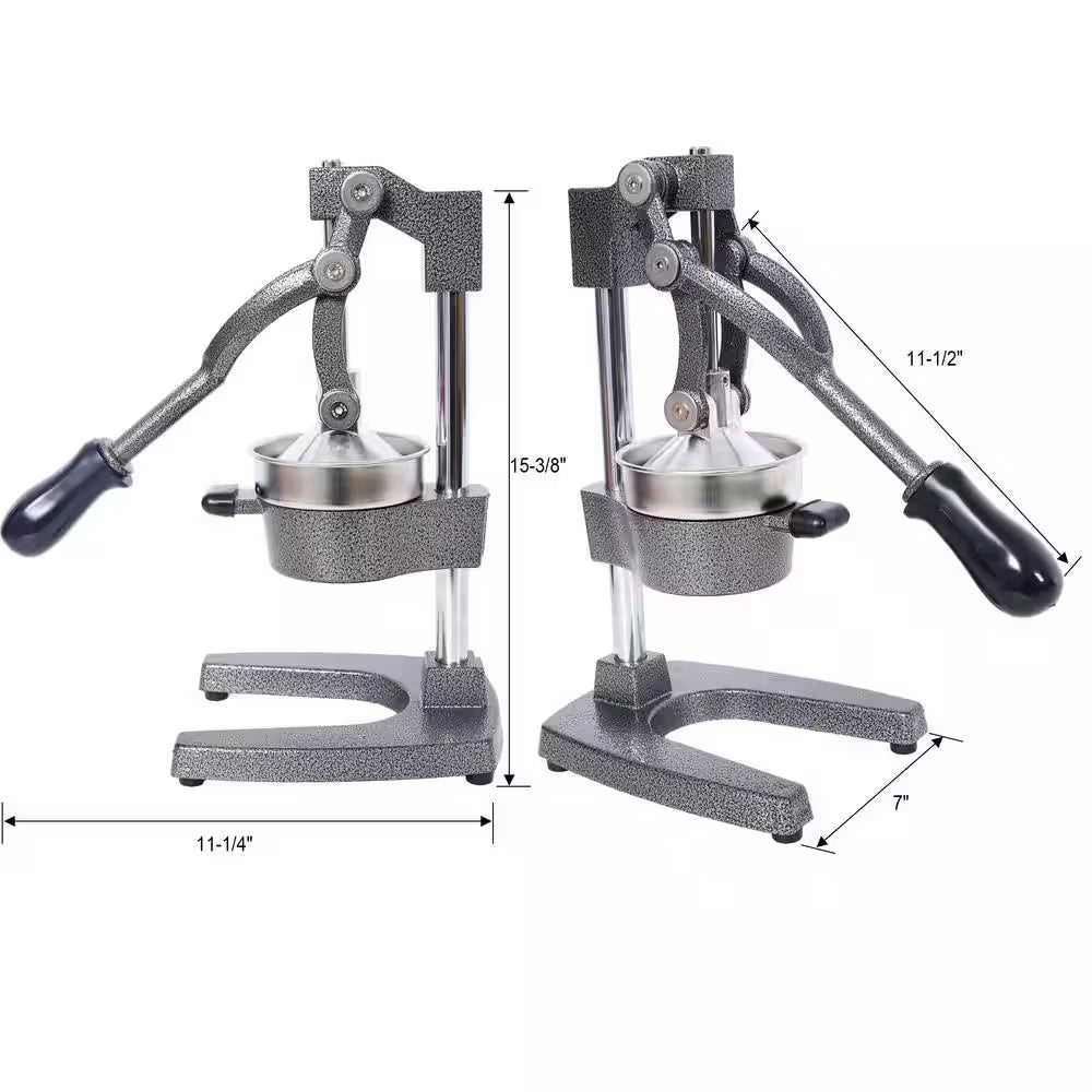Gray Cast Iron Citrus Juicer, Manual Hand Press