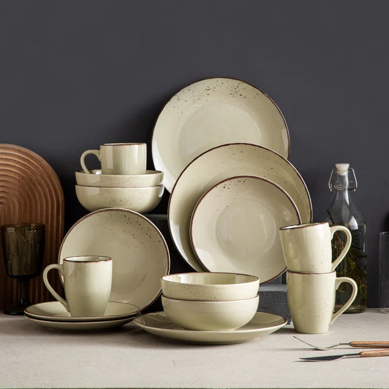 Aagman Dinnerware Set for Four Persons
